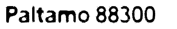 Paltamo 88300 font preview
